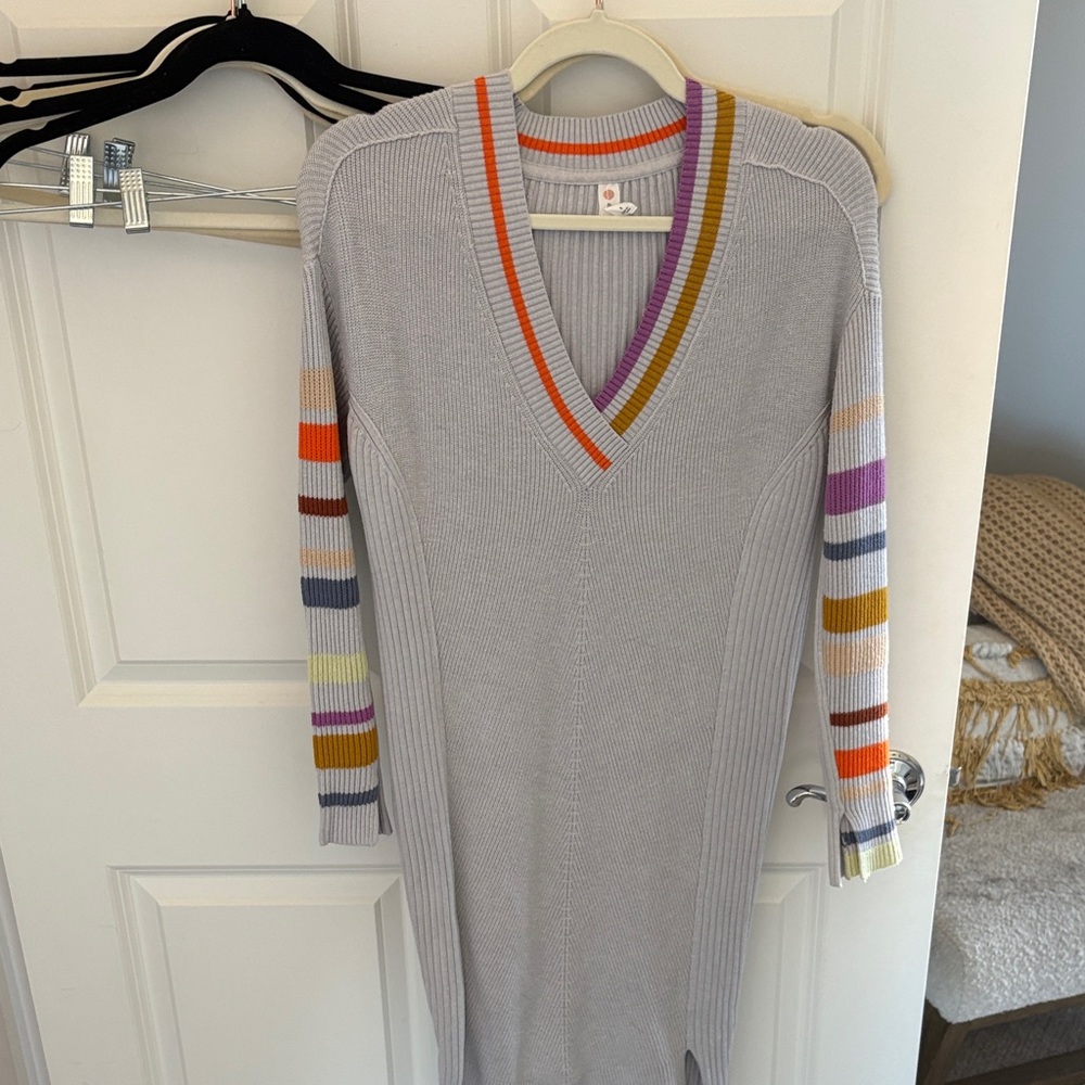Anthropologie V-Neck Sweater Dress